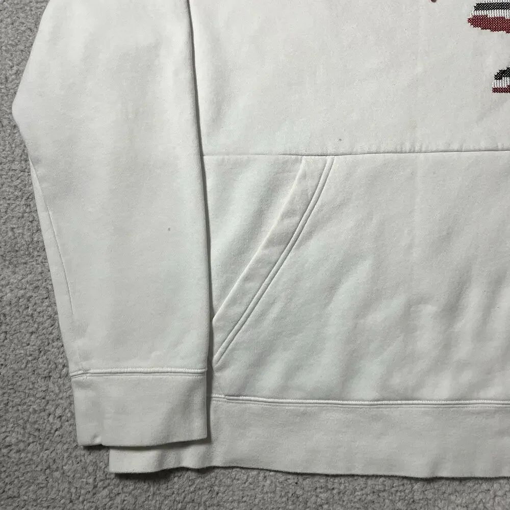 Air Jordan Hoodie Mens XL White Jumpman Holiday Sweatshirt Hanging Shoes Logo